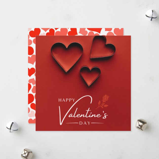 Free Valentine’s Day Prints for Everyone Holiday Card (Front/Back In Situ)