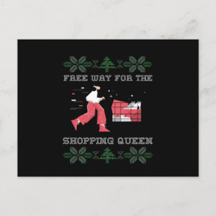 Free Way For The Shopping Queen Postcard