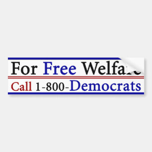 Free Welfare Bumper Sticker