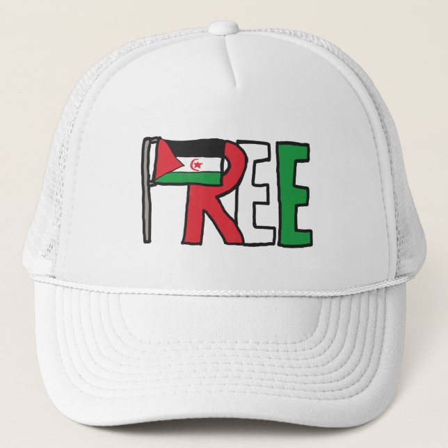 Free Western Sahara Trucker Hat (Front)
