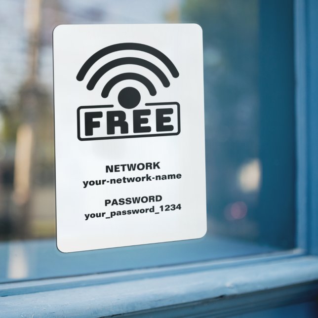 Free WIFI Connect Network & Password White (Creator Uploaded)