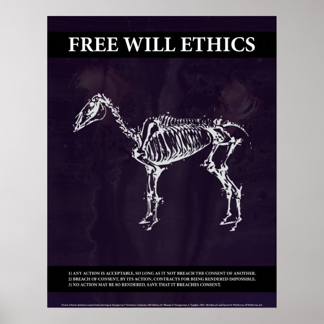 Free Will Ethics Poster (Front)