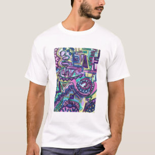 Free Will-Hand Painted Modern Geometric Art T-Shirt