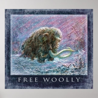 Free Woolly Mammoth Poster