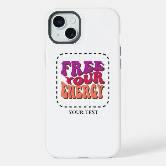 Free Your Energy - Vibrant Retro iPhone 15 Plus Case