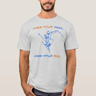 Free your heel, Free your mind Blue T-shirt