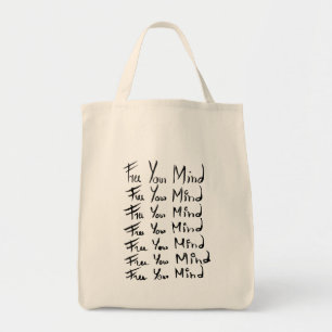 FREE your MIND!  Motivational calligraphy quote Tote Bag