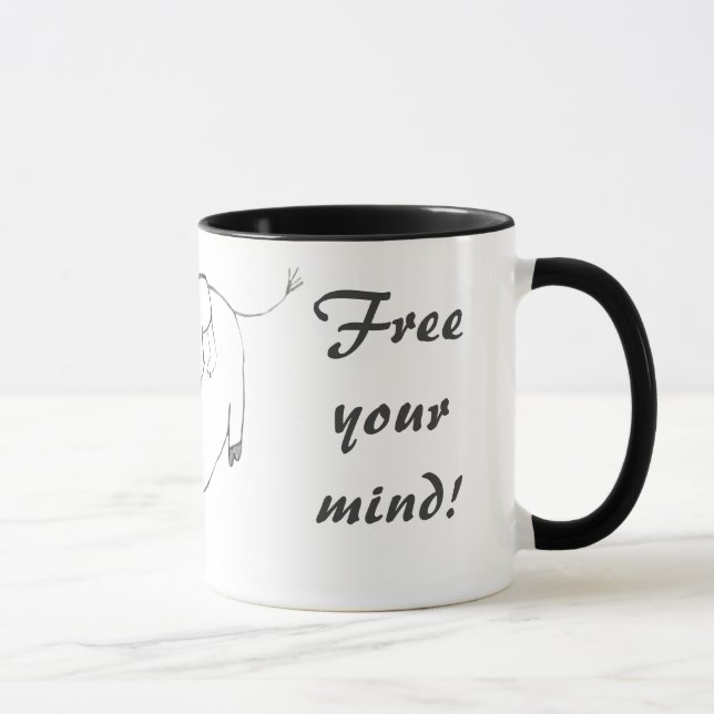Free your mind original zen painting mug (Right)