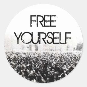Free Yourself Classic Round Sticker