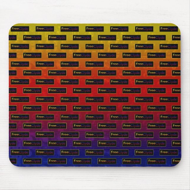 FreeClyde Logo Pattern Mousepad (Front)