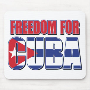 FREED-For-CUBA-FLAG Mouse Pad