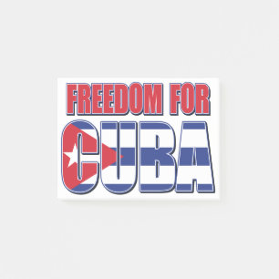 FREED-For-CUBA-FLAG Post-it Notes