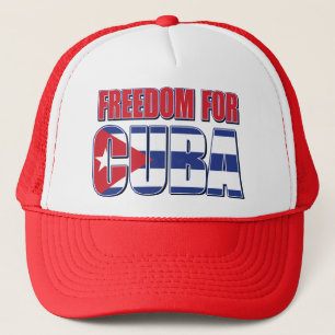 FREED-For-CUBA-FLAG Trucker Hat