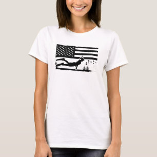 Freediving American Flag Diving Freediver Apnoe T-Shirt