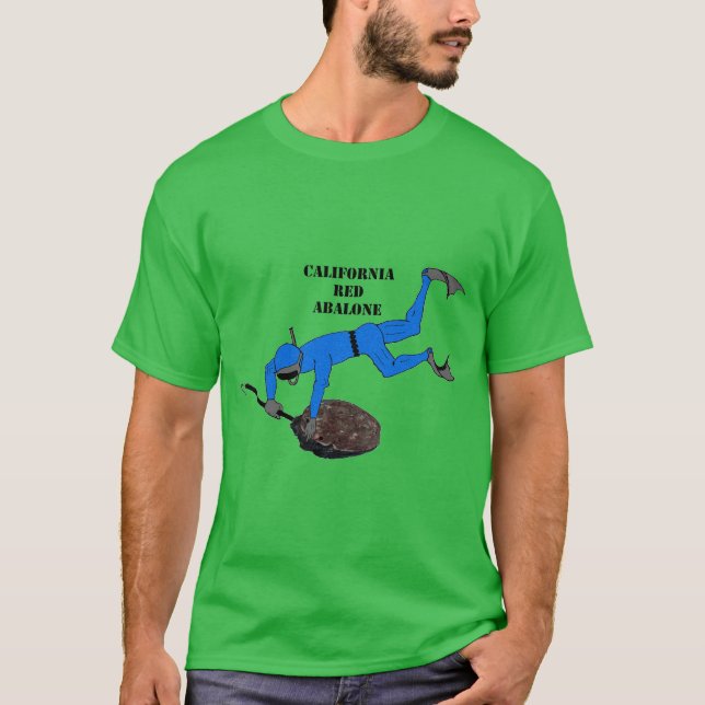 Freediving California Trophy Abalone Diver URM T-Shirt (Front)