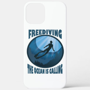 Freediving - The Ocean Is Calling Underwater Diver iPhone 12 Pro Max Case