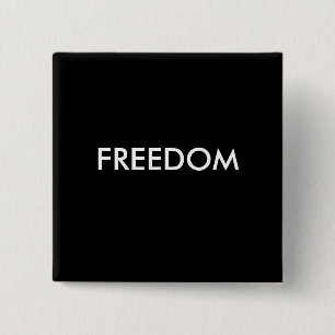 Freedom 15 Cm Square Badge