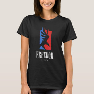 Freedom 1776 Eagle Symbol Proud American Patriot U T-Shirt