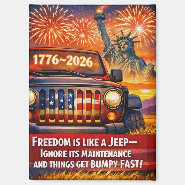 Freedom 250th Anniversary Magnet (Front)