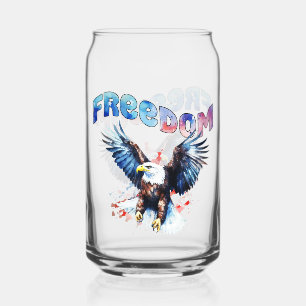 Freedom - 250th Independence Day Can Glass