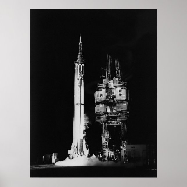 Freedom 7 (Mercury Redstone 3) on the Launch Pad Poster (Front)