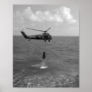 Freedom 7 Splashdown & Recovery Poster