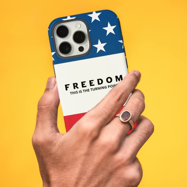 Freedom A True Patriot Case-Mate iPhone Case (Creator Uploaded)