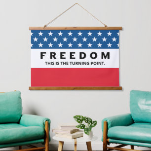 Freedom A True Patriot Hanging Tapestry