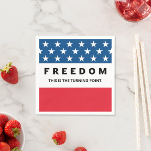 Freedom A True Patriot Napkin
