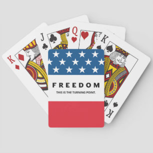Freedom A True Patriot Playing Cards