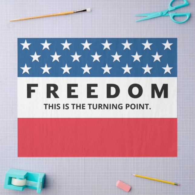 Freedom A True Patriot Tissue Paper (Craft)