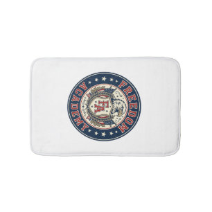 Freedom Academy Patriotic Patriotic University Aca Bath Mat