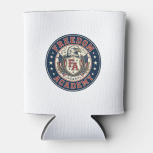 Freedom Academy Patriotic Patriotic University Aca Can Cooler