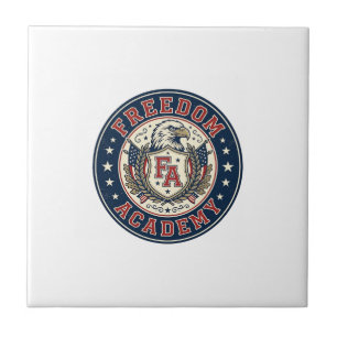 Freedom Academy Patriotic Patriotic University Aca Ceramic Tile