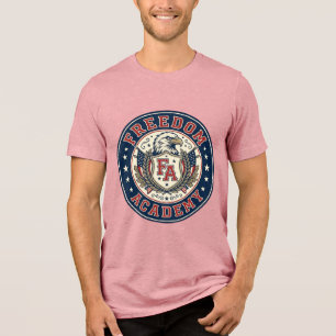 Freedom Academy Patriotic Patriotic University Aca Tri-Blend Shirt