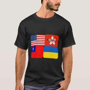 Freedom Alliance Usa Hong Kong Republic Taiwan Ukr T-Shirt