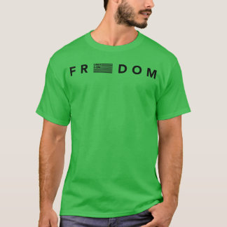 Freedom American Flag Christ is King Design T-Shirt