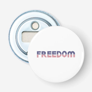 Freedom American Flag for Patriotic & Liberty Gift Bottle Opener