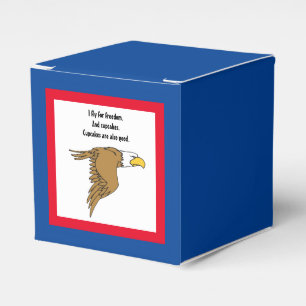 Freedom and Cupcakes American Bald Eagle Cartoon Favour Box