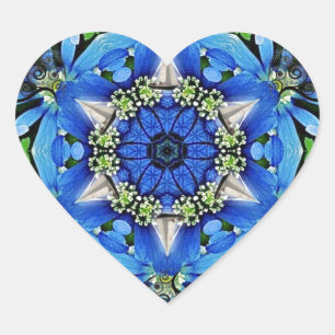 Freedom and Love Heart Sticker