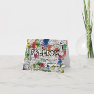 Freedom Art by Refugees. Thank You Card