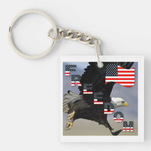 Freedom Because Of Sacrifice Key Ring