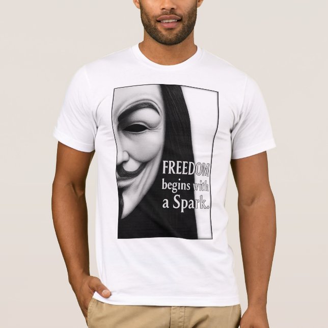 Freedom Begins With a Spark T-Shirt (Front)