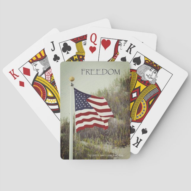 FREEDOM Bicycle Playing Cards (Back)