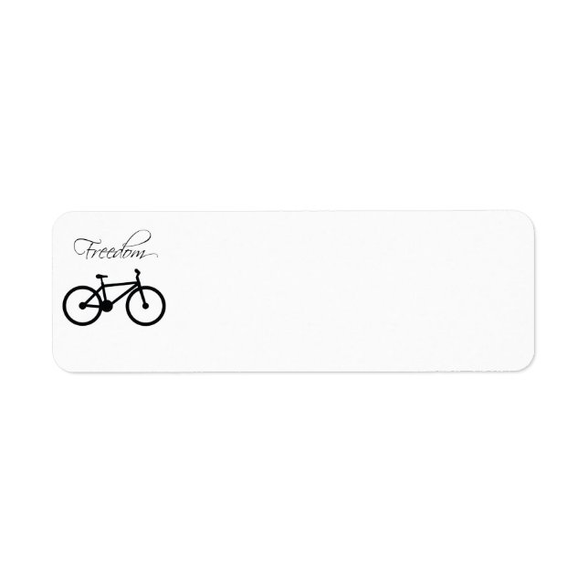 Freedom Bicycle Return Address Label (Front)
