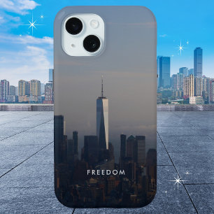 Freedom Big City Landscape Motivational iPhone 15 Case
