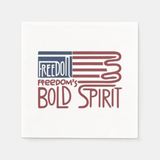Freedom'& Bold Spirit  Napkin