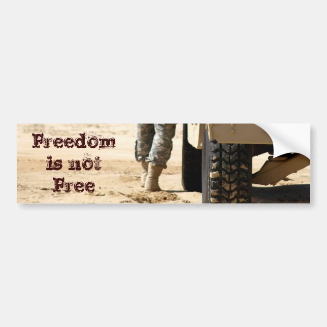 Freedom Boots Bumper Sticker (Front)