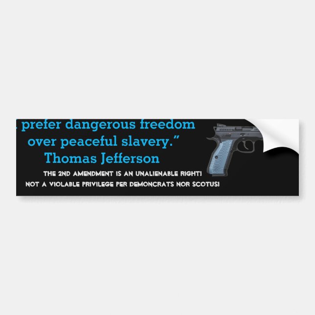 Freedom Bumper Sticker (Front)