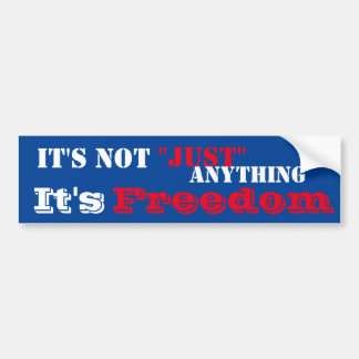 Freedom  bumper sticker
